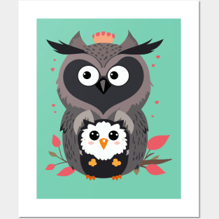 Two Owl's Posters and Art